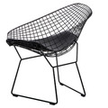 Chair with Seat Pad HarryArm, black