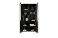 High Display Cabinet Sonatia 100, burgundy