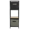 Shelving Unit Loka III, oak/black