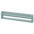 FLISAT Wall storage, grey-turquoise, 70x9x16 cm