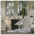 LAGKAPTEN / ALEX Desk, white stained/oak effect white, 120x60 cm