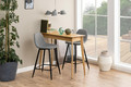 Bar Stool Wilma, light grey Calle/black