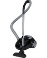 MPM MOD-54 Bagged Cylinder Vacuum Cleaner, Black/Red