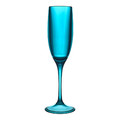 Plastic Champagne Flute 130ml, blue