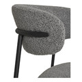 Boucle Dining Chair Mira Light Gray