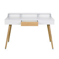 Desk Skans, white/oak