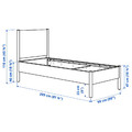 TONSTAD Bed frame, off-white, 90x200 cm