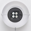 NÖDMAST LED portable lamp, battery operated, white/black, 26 cm