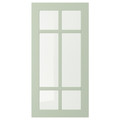 STENSUND Glass door, light green, 40x80 cm