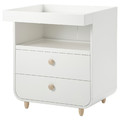 MYLLRA Changing table with drawers, white