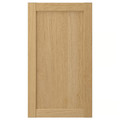 FORSBACKA Front for dishwasher, oak, 45x80 cm