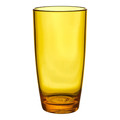 Plastic Drinking Glass 490ml, yellow