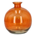 Glass Vase 15x17cmm, orange