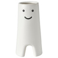 FRÖVÄXT Vase, white, 20 cm