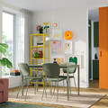 VIHALS Chair, green/Tibbleby grey-green
