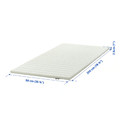 NOPAKTE Mattress pad, white, 90x200 cm