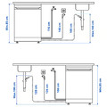 LAGAN Freestanding dishwasher, white