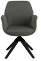 Swivel Chair Aura, auto return, dark grey/black