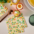 TJÄRLEK Paper napkin, dotted, 24x24 cm