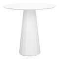 Table Florero, round, single leg, white