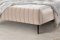 Upholstered Bed Nicole 140x200, Velutto 2/black legs