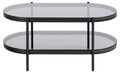 Coffee Table Bayonne, oval, black