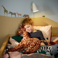 SANDLÖPARE Soft toy, giraffe/brown, 70 cm