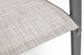 Elegant Outdoor Table with 2 Chairs, Duo 80 cm, grey