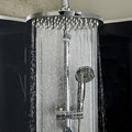 Hydromassage Shower Cabin Onega 80 x 120 cm, asymmetric, low shower tray