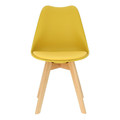 Dining Chair Norden Cross PP, yellow
