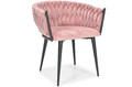 Glamour Braided Chair ROSA, powder pink