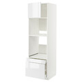 METOD / MAXIMERA Hi cab f ov/combi ov w dr/2 drwrs, white/Ringhult white, 60x60x200 cm