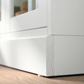 HAVSTA Glass-door cabinet with plinth, white/clear glass, 81x37x134 cm