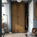 TONSTAD Door, brown stained oak veneer, 50x229 cm