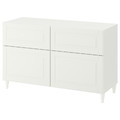 BESTÅ Storage combination w doors/drawers, white/Smeviken/Kabbarp white, 120x42x74 cm