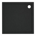 Acrylic Shower Tray Alta, square, 90 x 4.5 cm, black