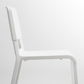 NORDEN / TEODORES Table and 4 chairs, white/white, 26/89/152 cm