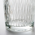SMÄLLSPIREA Vase, clear glass/patterned, 17 cm