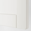 SMÅSTAD / PLATSA Wardrobe, white with frame/with 3 shelves, 60x57x123 cm