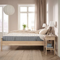 VALEVÅG Pocket sprung mattress, firm/light blue, 90x200 cm