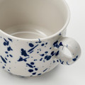 SILVERSIDA Mug, patterned/blue, 40 cl