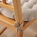 VIPPÄRT Chair pad, beige, 38 cm