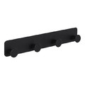 GoodHome Hook Rail Koros, black