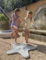 Vanilla Copenhagen Sprinkler Water Mat Seashell 2+