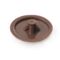 Universal Screw Cap Cover 14 x 2.5 mm 24pcs, brown