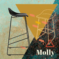 Bar Stool Molly High, black