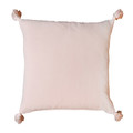 GoodHome Cushion Tassels 45 x 45 cm, pink