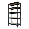 GoodHome Metal Shelving Unit Rand 180 x 67.5 x 40 cm 5 Shelves 150 kg