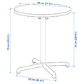 STENSELE / ODGER Table and 2 chairs, anthracite anthracite/anthracite, 70 cm