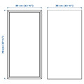 EKET Wall cb w 1 shlf/door, walnut effect, 35x35x70 cm
